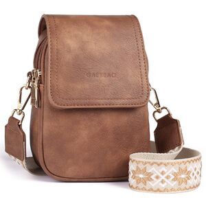 2186 Small Crossbody Bags Cell Phone Wallet Purses Trendy Vegan Leather
